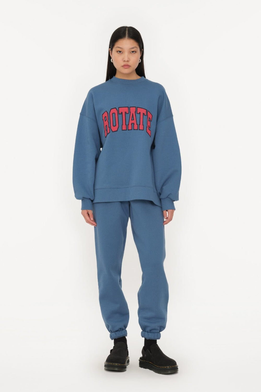 Rotate - Heavy Sweat Crewneck 113427309 - 309 Blue Horizon Sweatshirts 