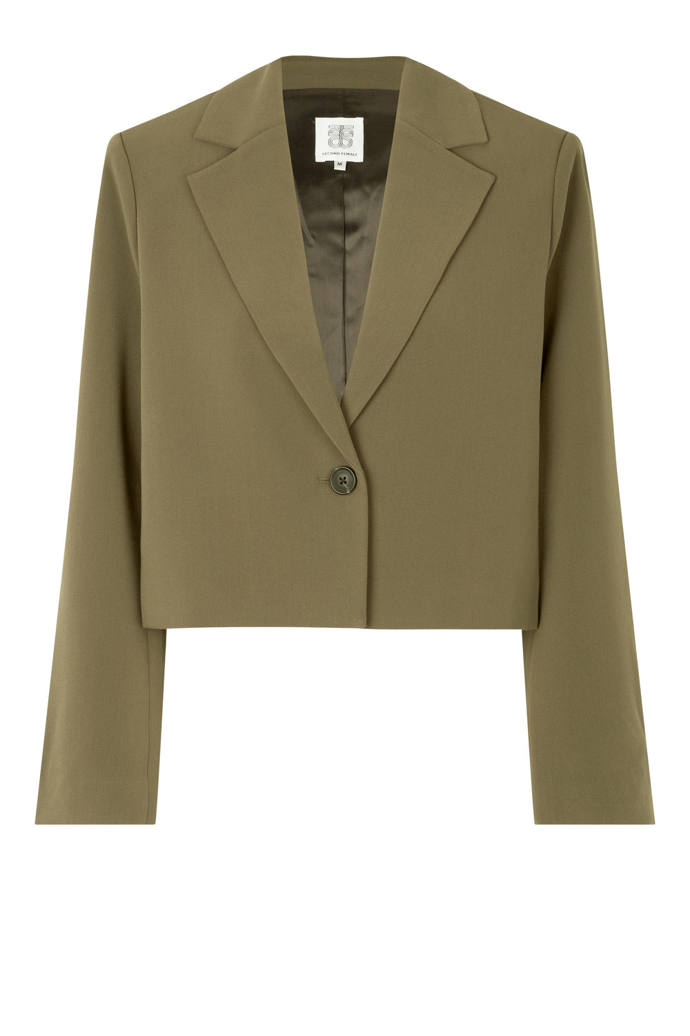 Second Female - Evie Cropped Blazer - 6129 Canteen Blazere 