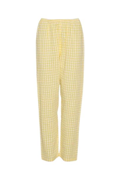 Sissel Edelbo - Kamal Organic Cotton Pants SE 1234 - Yellow Checks Bukser 