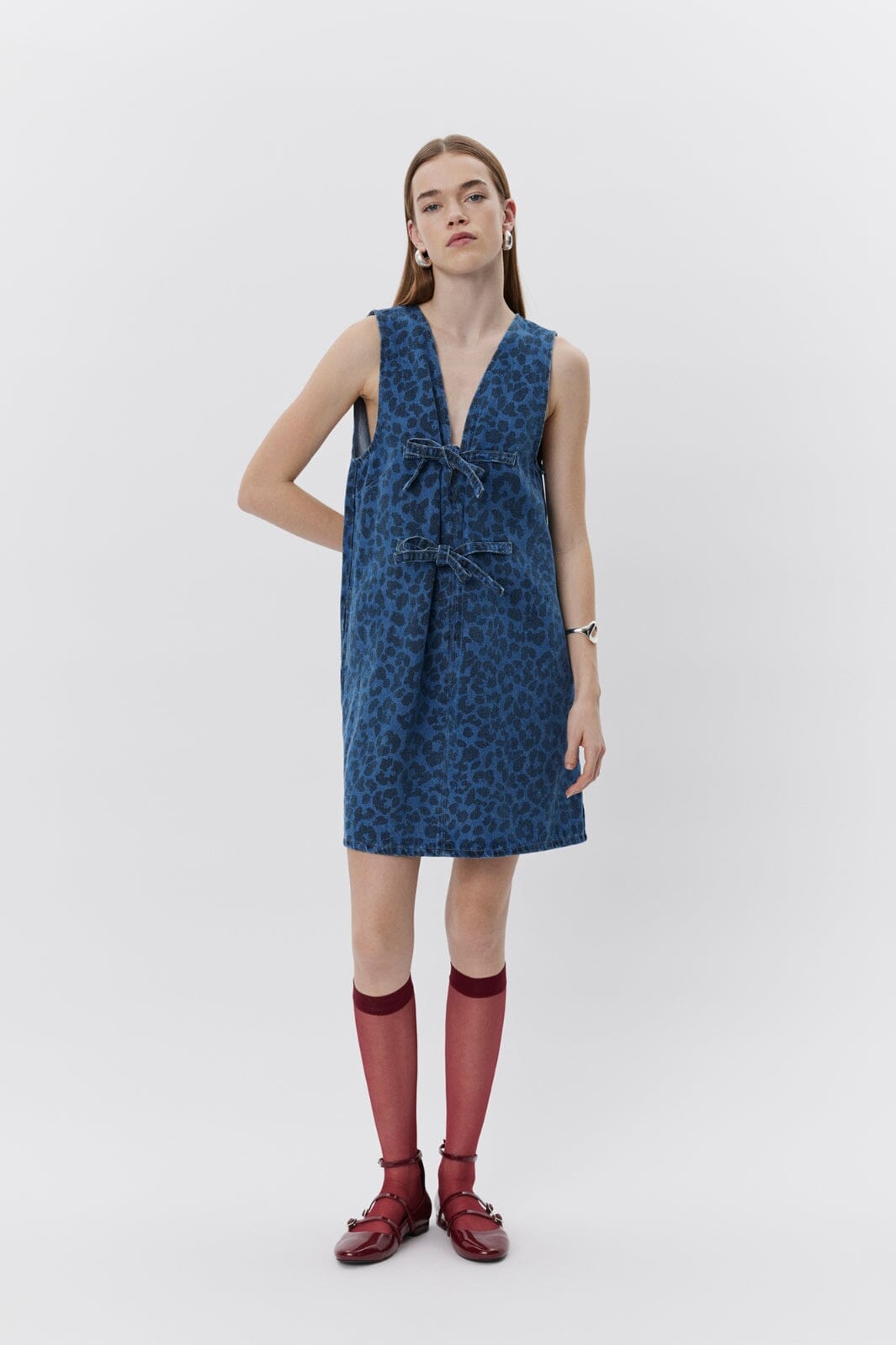 Sofie Schnoor - Ingridsw Dress S251121 - 5002 - Denim Blue Kjoler 