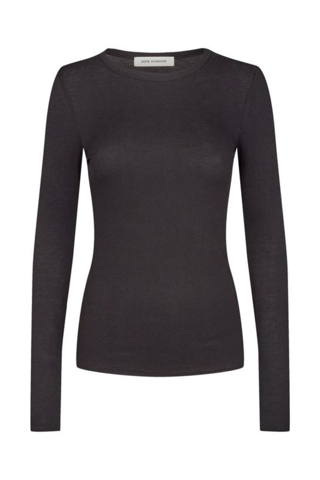 Sofie Schnoor - Snos243 T-Shirt Long Sleeve - Black Bluser 