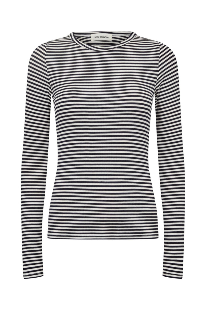 Sofie Schnoor - T-Shirt Long Sleeve - 1017 Black Striped T-shirts 