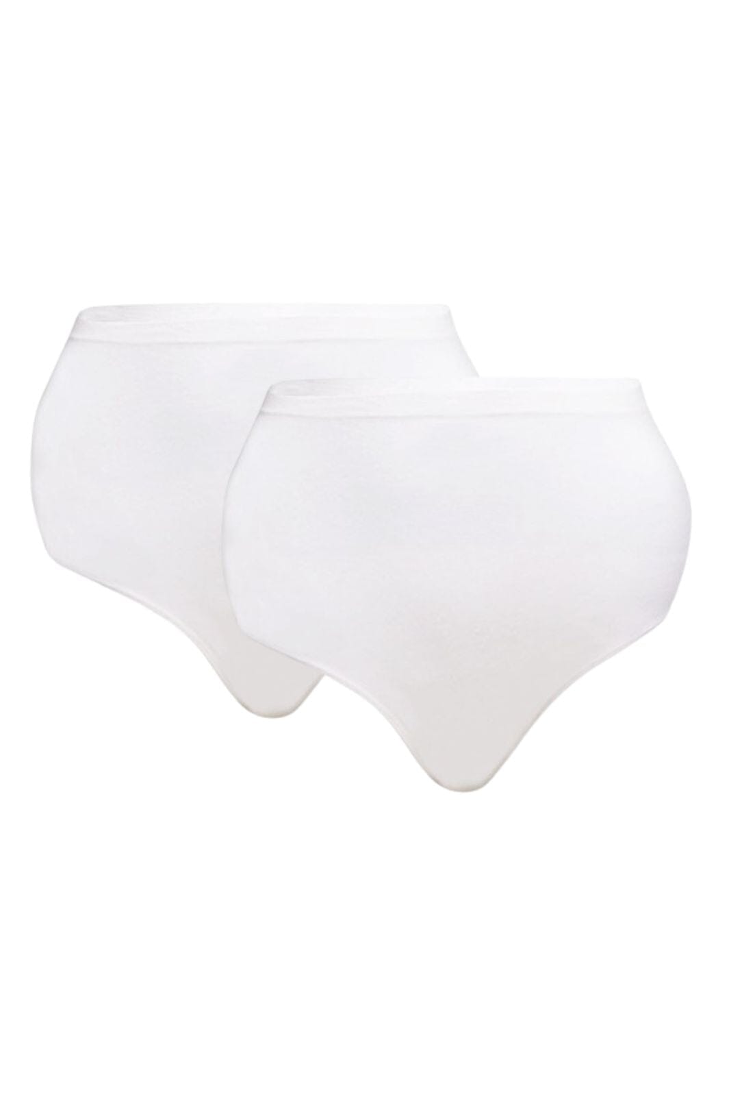 Soft basic - Haily High brief 2 pak - white Trusser 