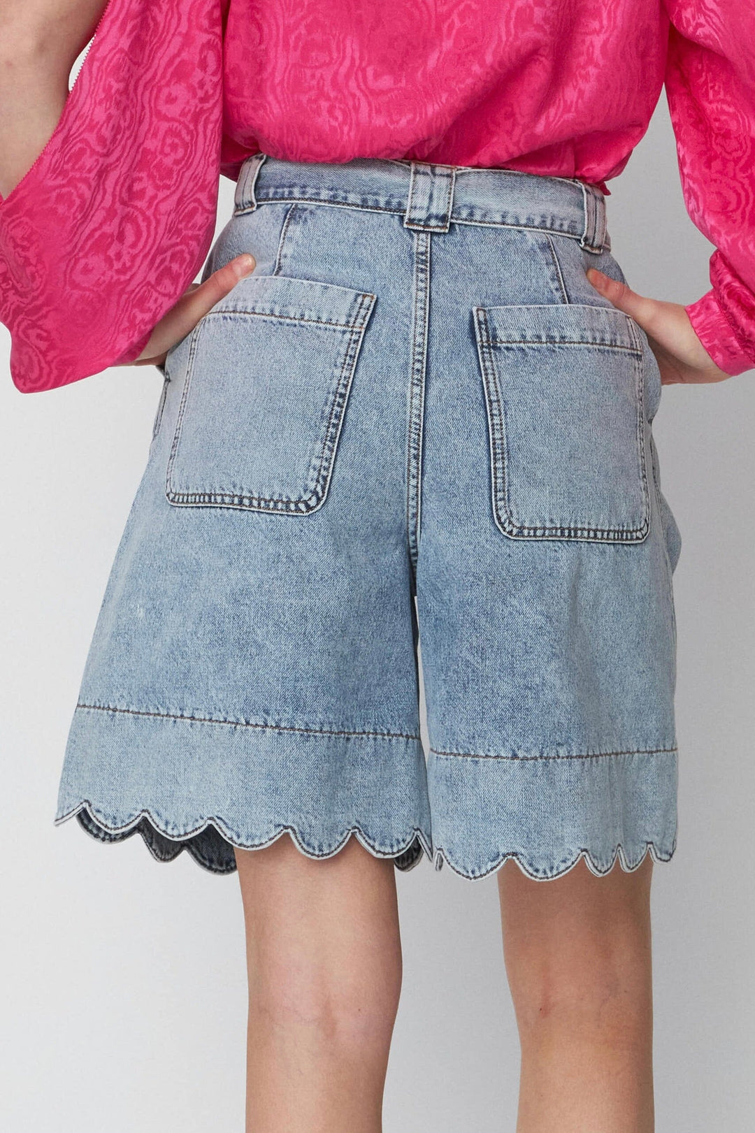 Stella Nova - Moon Washed Denim Shorts - 076 Denim Moon Wash Shorts 