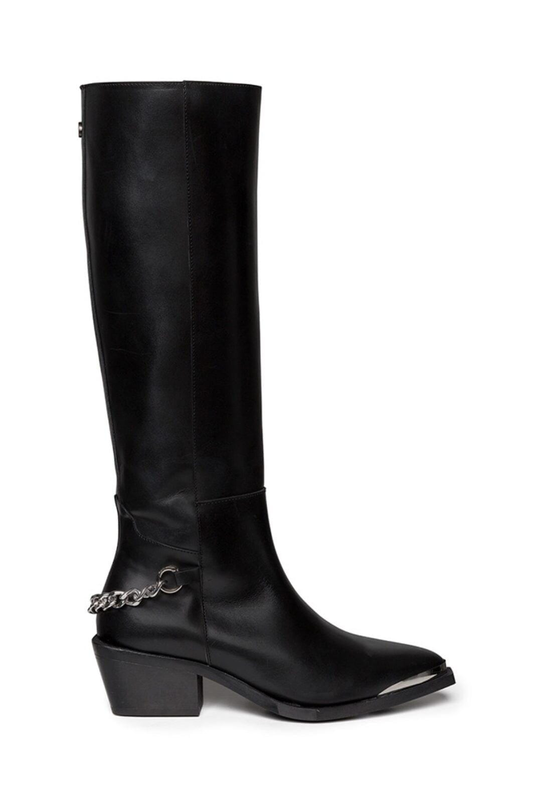 Steve Madden - Xayenne Boots - Black Leather Støvler 