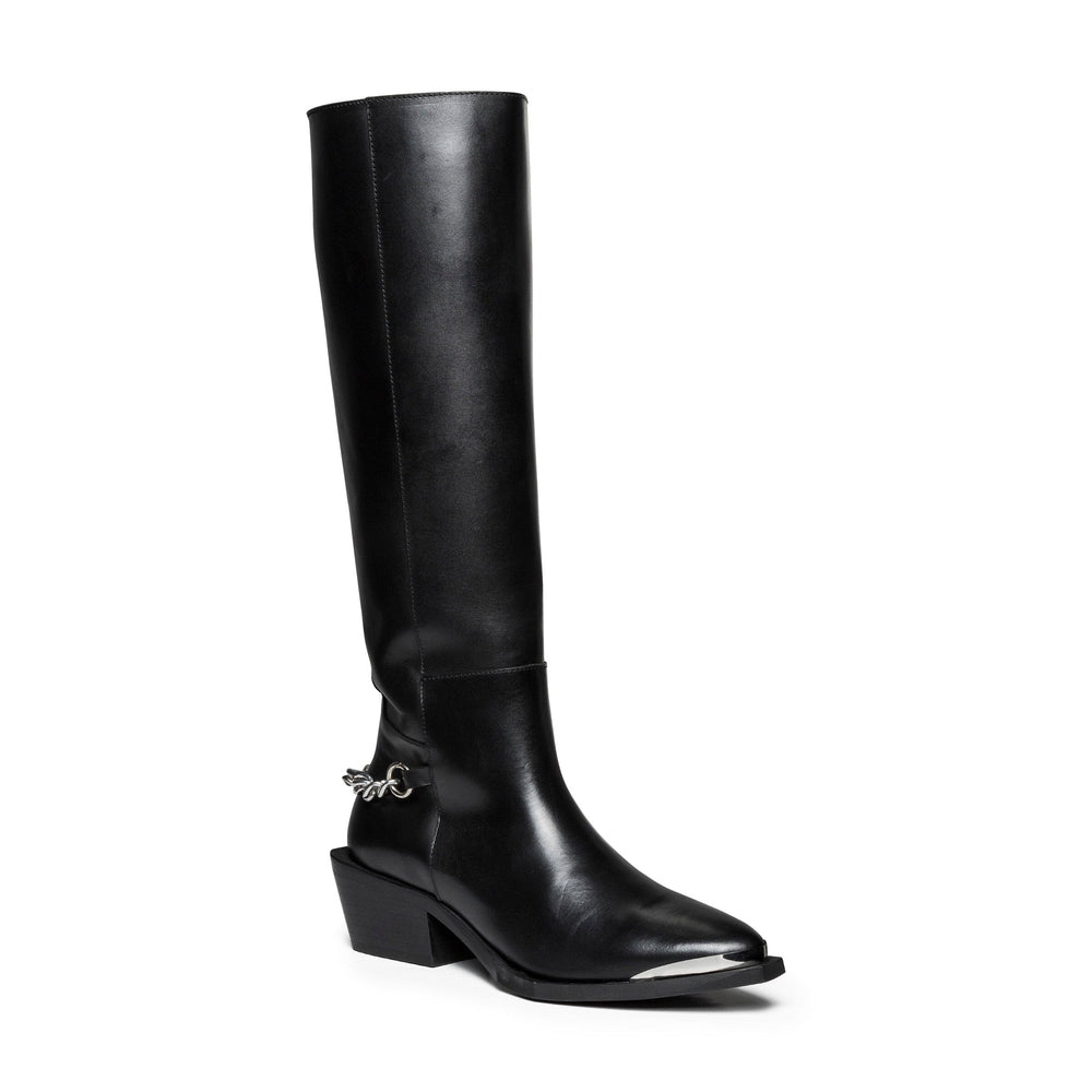 Steve Madden - Xayenne Boots - Black Leather Støvler 