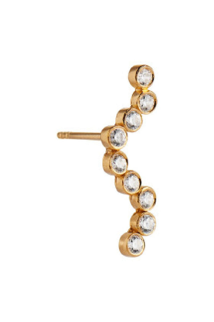 Stine A - Midnight Sparkle Earring Gold - Left - 1250-02-L Øreringe 