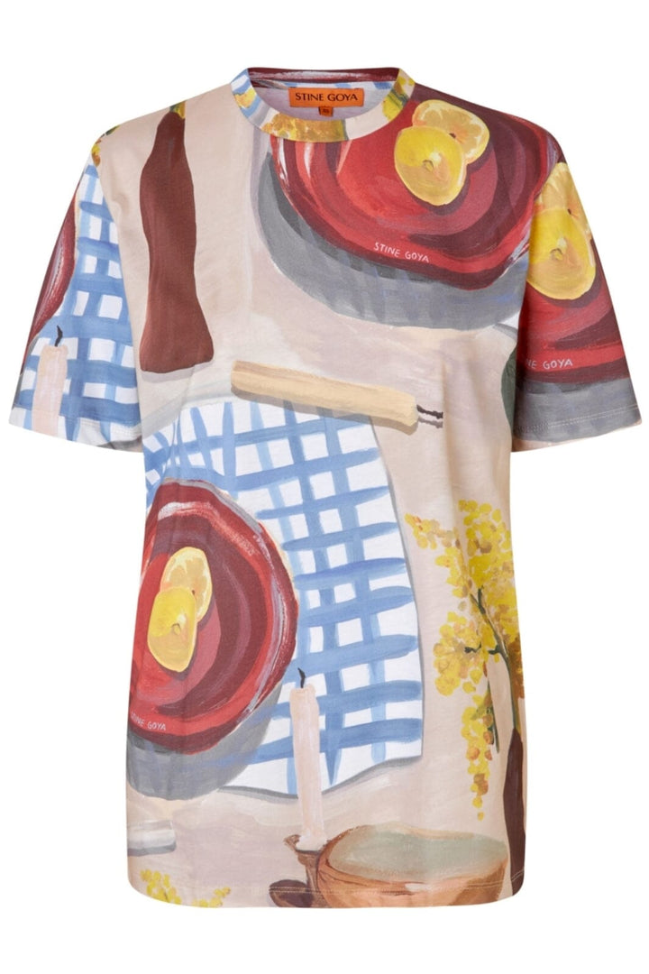 Stine Goya - 2243 Light Jersey, Short Sleeve T-shirt sg-ss25-t009-2243 - Lemons On A Plate