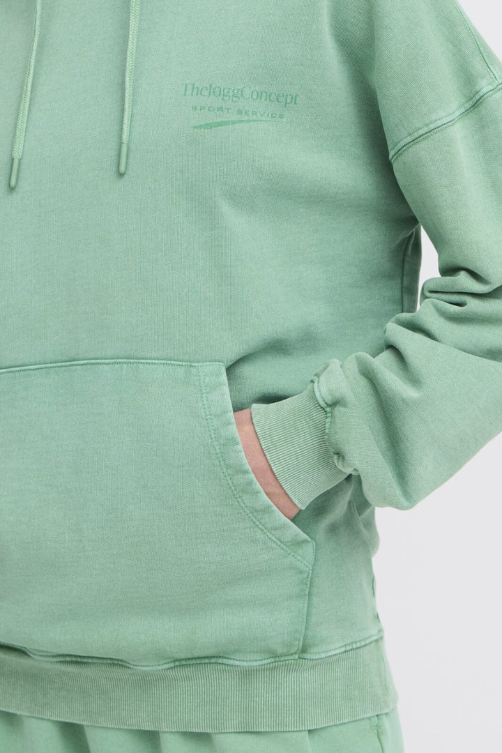 The Jogg Concept - Jcrubi Logo Hoodie - 176153 Fern Green