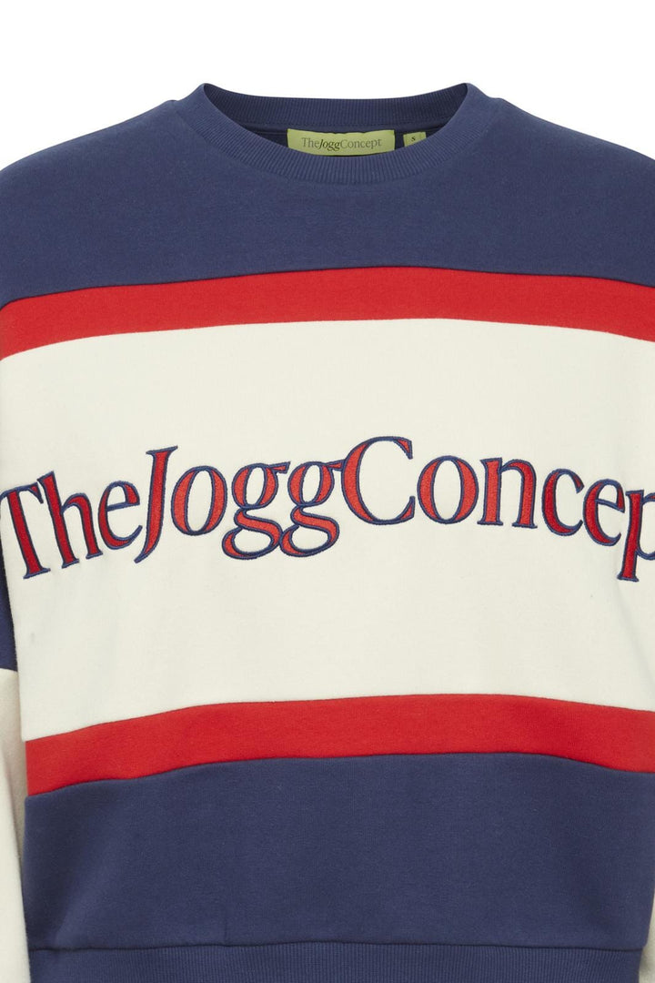 The Jogg Concept - Jcsage Logo Sweatshirt - Medieval Blue Mix