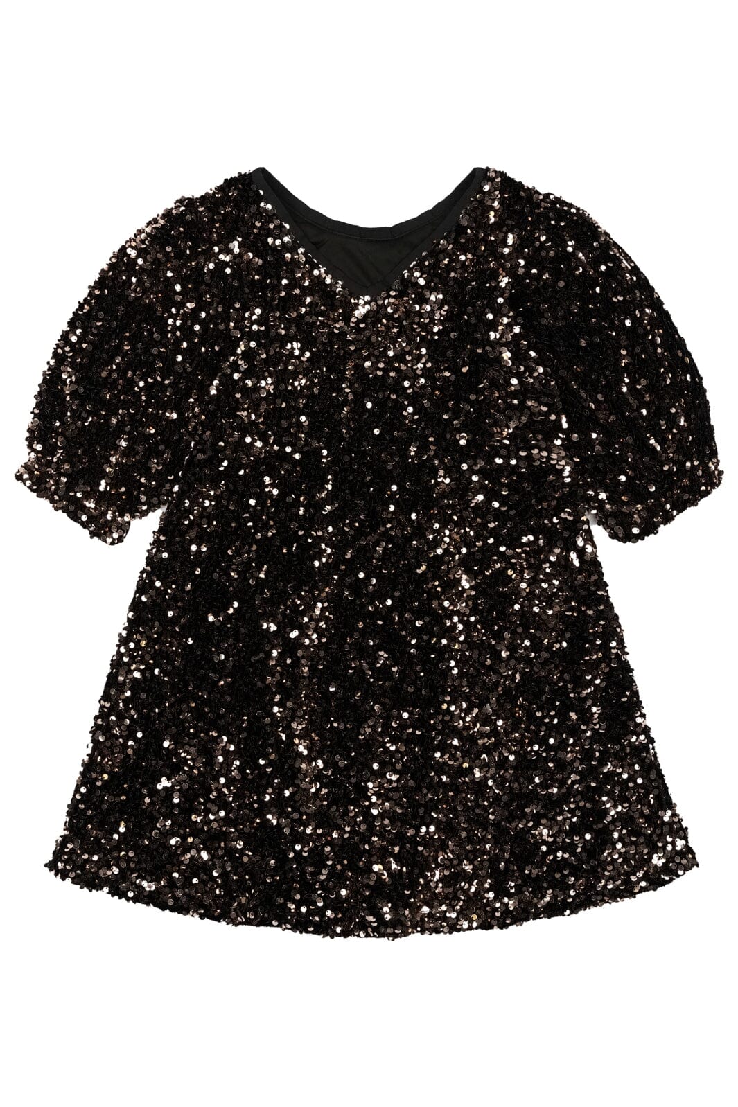 The New - Tnmarlin Sequin Ss Dress TN5904 - Black Beauty Kjoler 