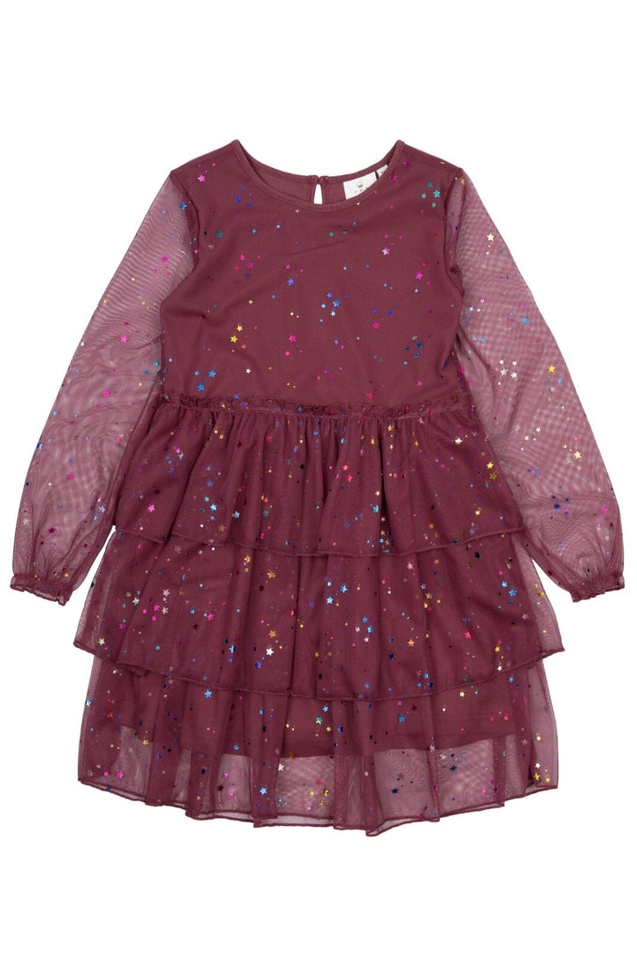 The New - Tnmillie Ls Dress TN5899 - Crushed Berry Kjoler 