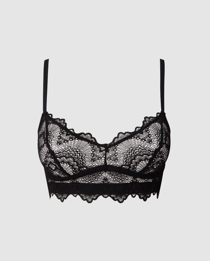 Understatement Underwear - Lace Balconette - Black Undertøj 