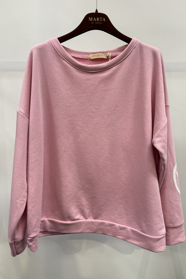 Forudbestilling - Marta Du Chateau - Mdcnathalie Sweatshirt 69371 - Rosa Baby