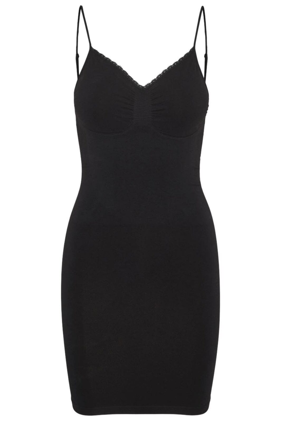 Vero Moda - Vmsilla Shape Lace Deep Back Dress - 4596736 Black