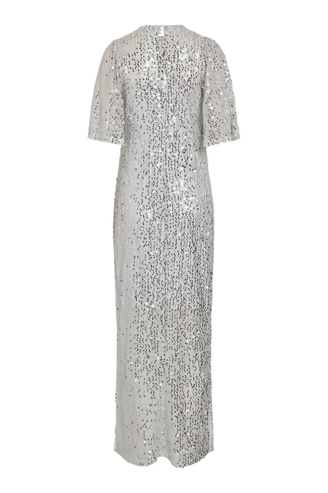 Vila - Vidance S/S Midi Dress - 4656770 Silver Sequins Kjoler 