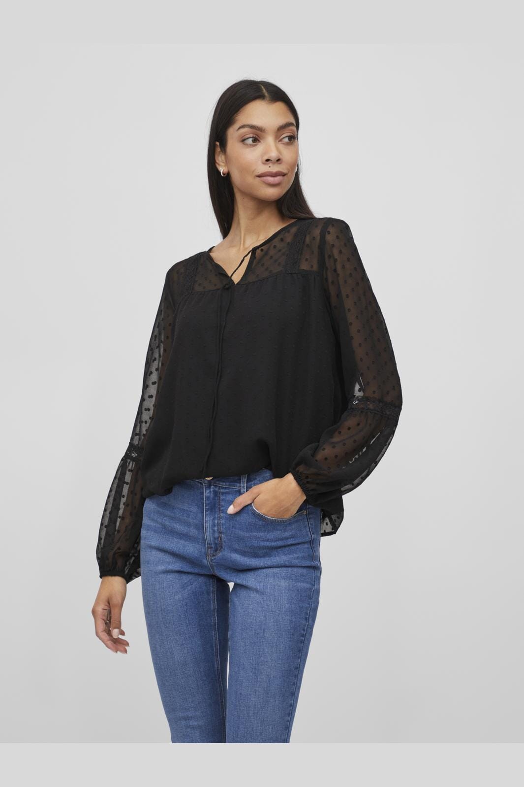 Vila - Viedee L/S Top - 4118703 Black