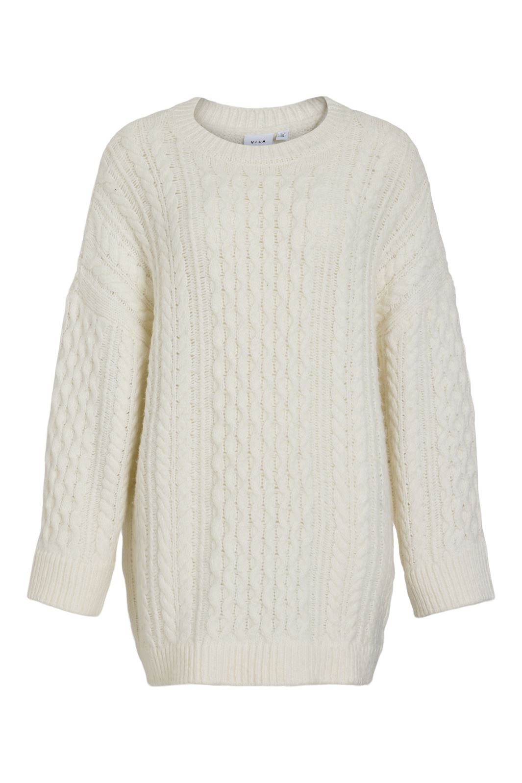 Vila - Vikaia L/S Oversize Cable Knit - 4720440 Birch