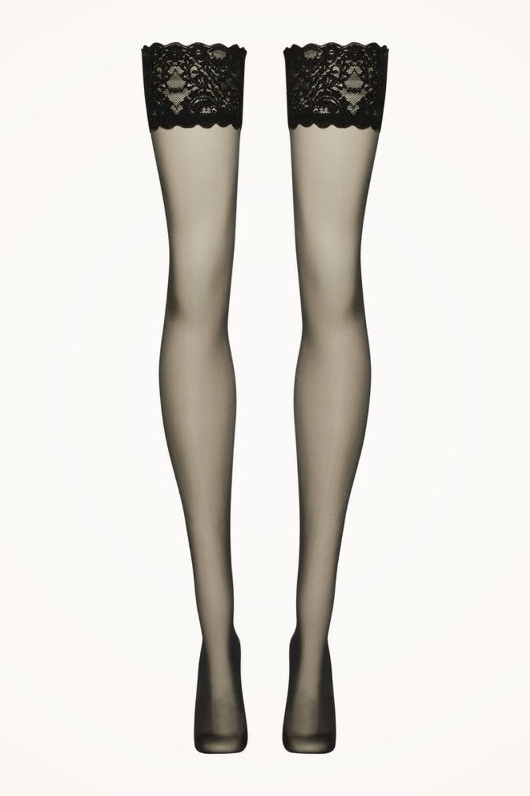 Wolford - Satin Touch 20 Stay-up - 7005 Black Strømper 