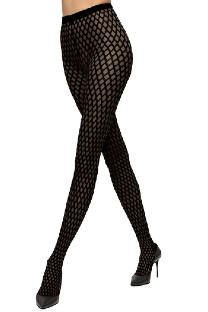 Wolford - Sylvie Tights - 9180 Black/black Strømpebukser 