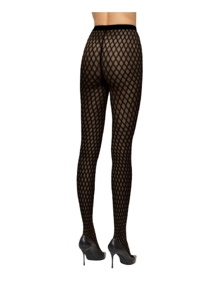 Wolford - Sylvie Tights - 9180 Black/black Strømpebukser 