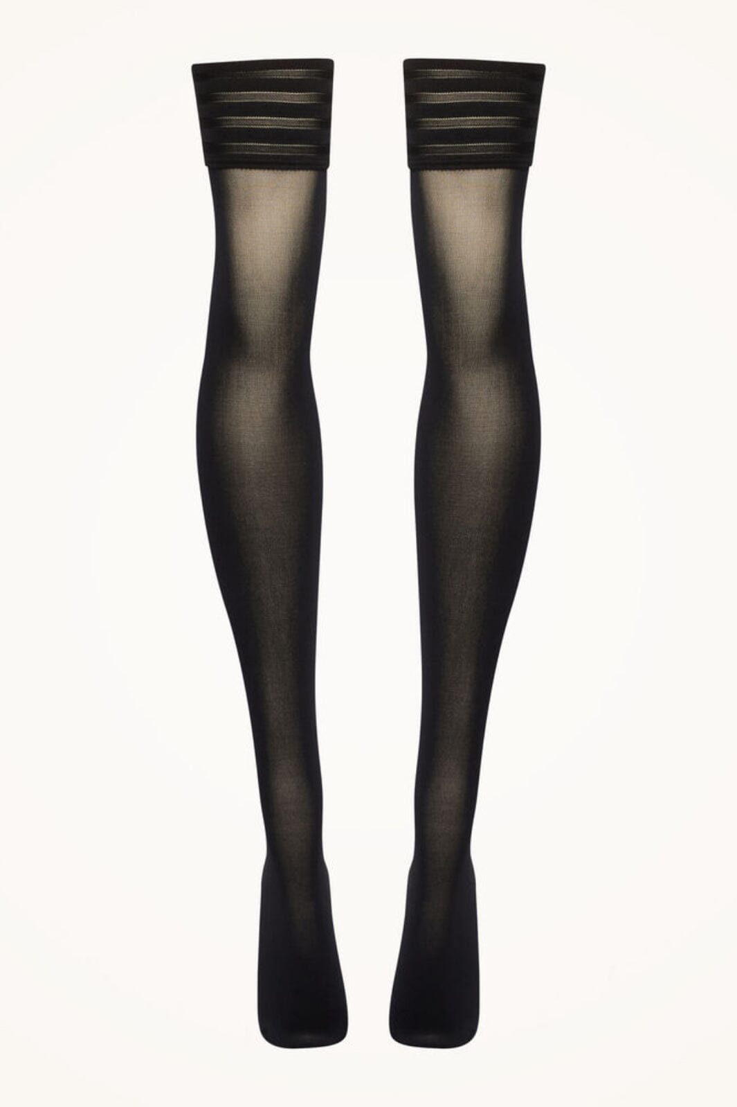 Wolford - Velvet De Luxe 50 Stay-up - 7005 Black Strømper 