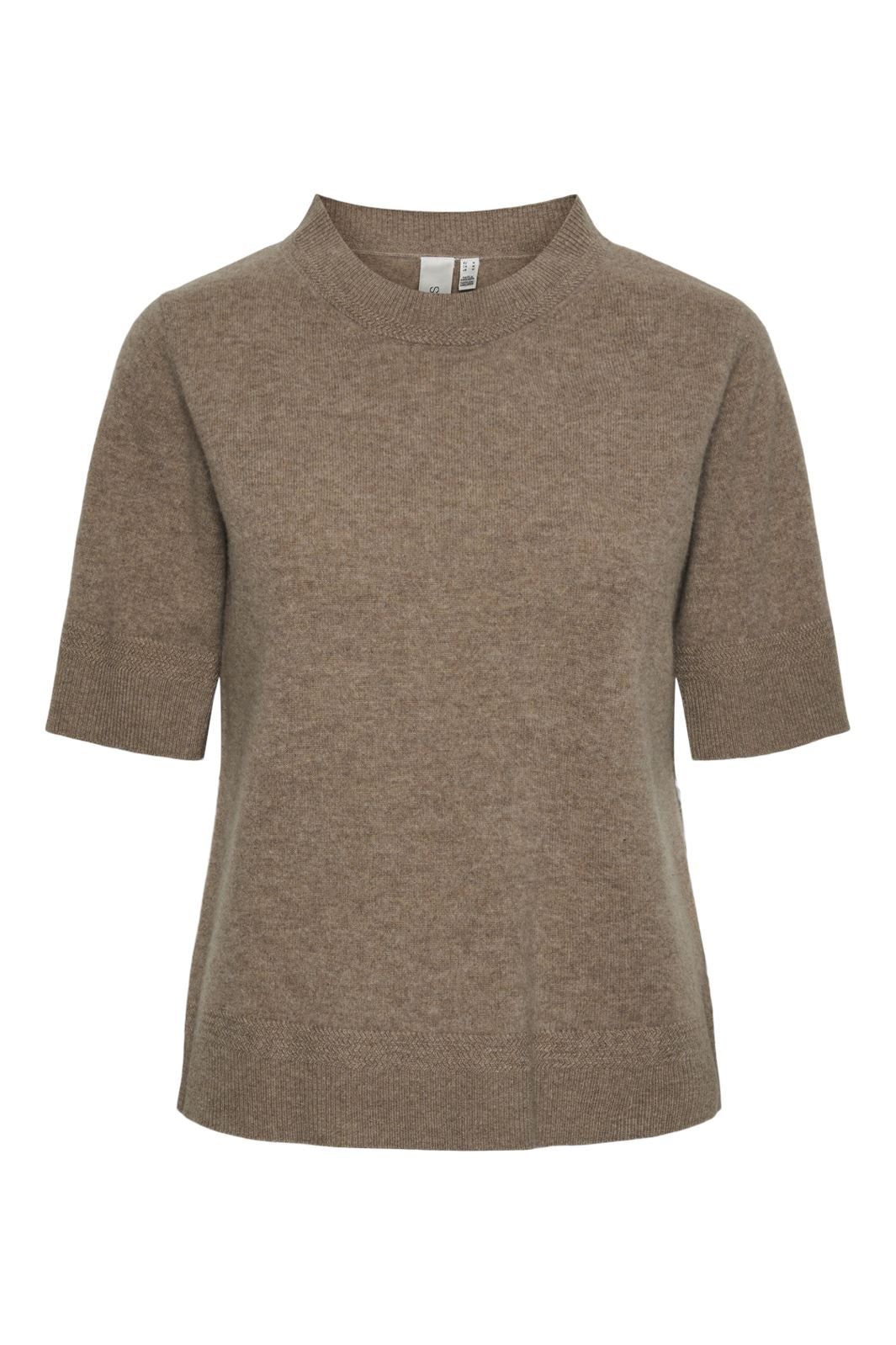 Y.A.S - Yasanni Ss Knit Pullover - 4622145 Taupe Gray