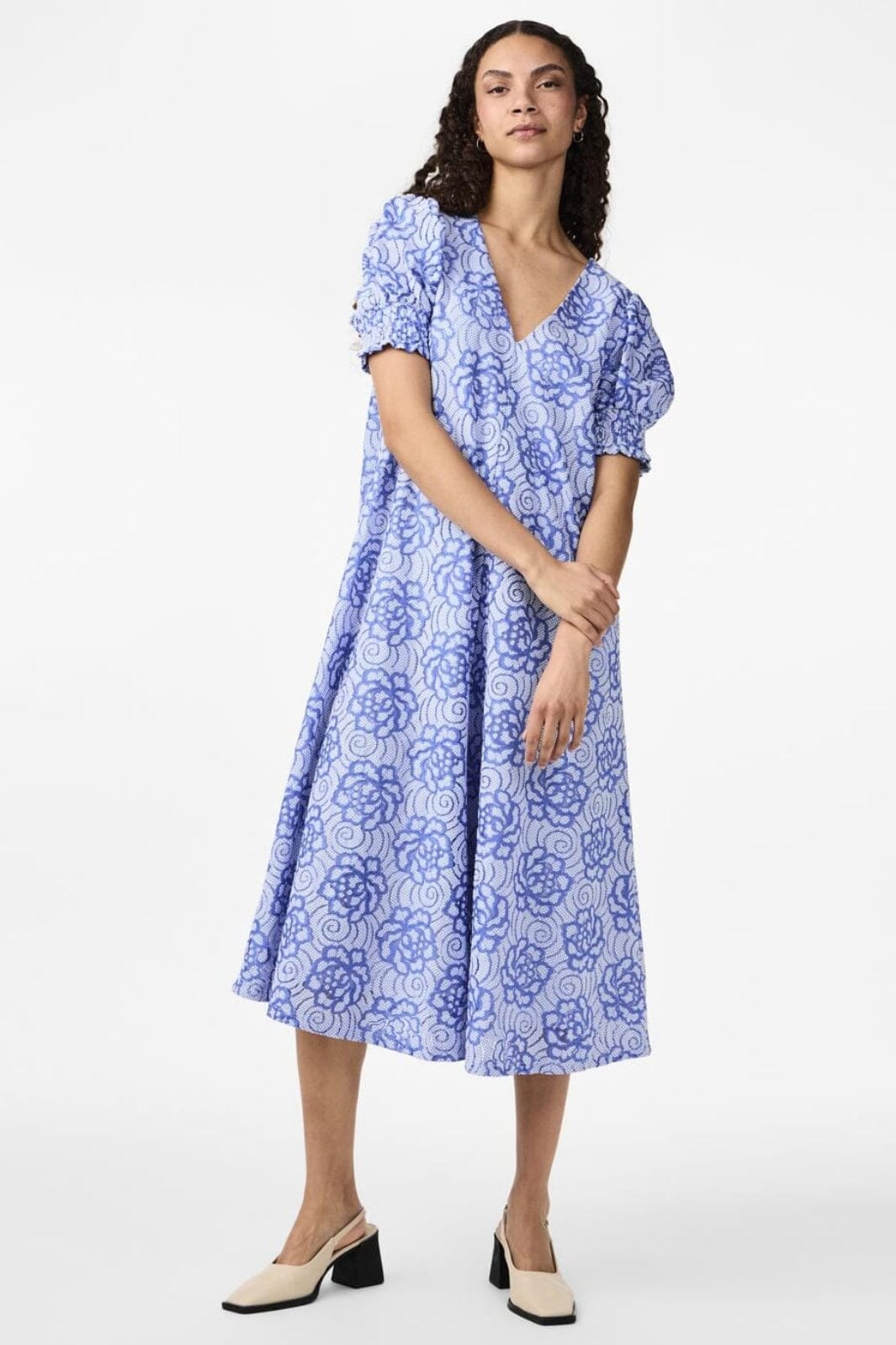 Y.A.S - Yasisa 2/4 Midi Dress - 4481992 Palace Blue Kjoler 