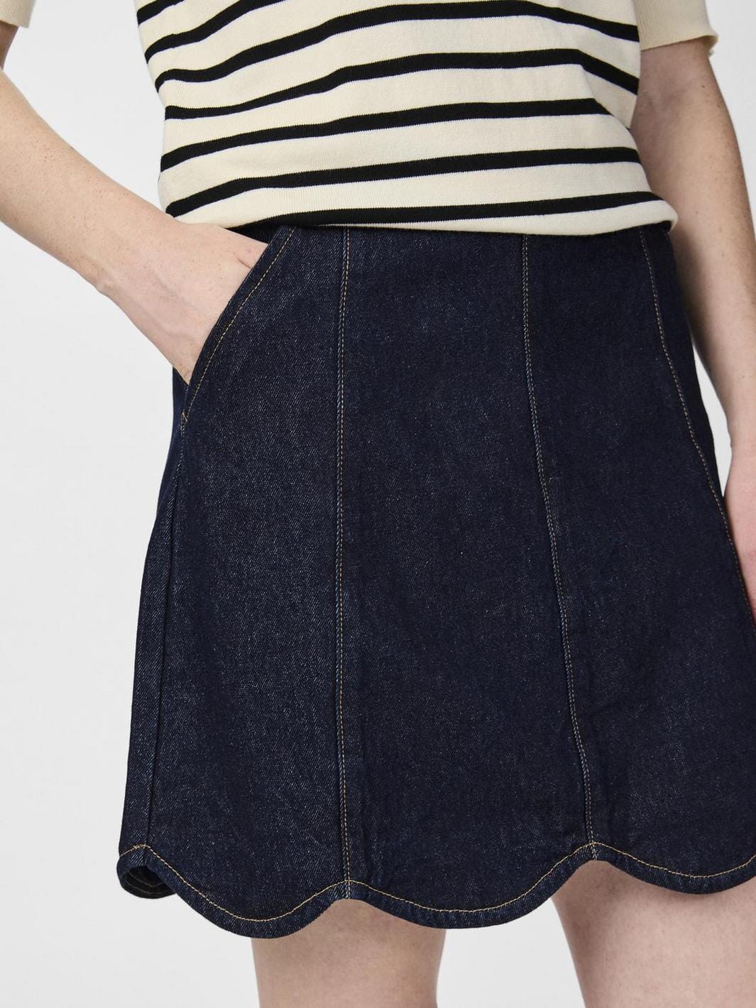 Y.A.S - Yasmaria Short Denim Skirt - 4682486 Dark Blue Denim