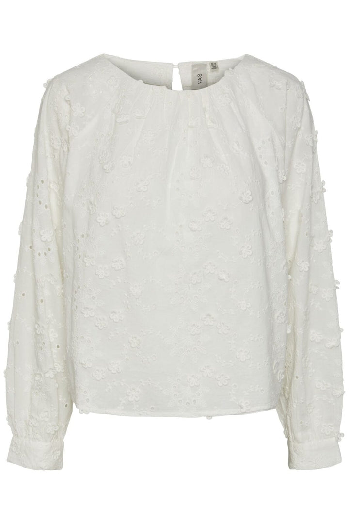 Y.A.S - Yasmenusa Ls Top - 4438832 Star White Bluser 