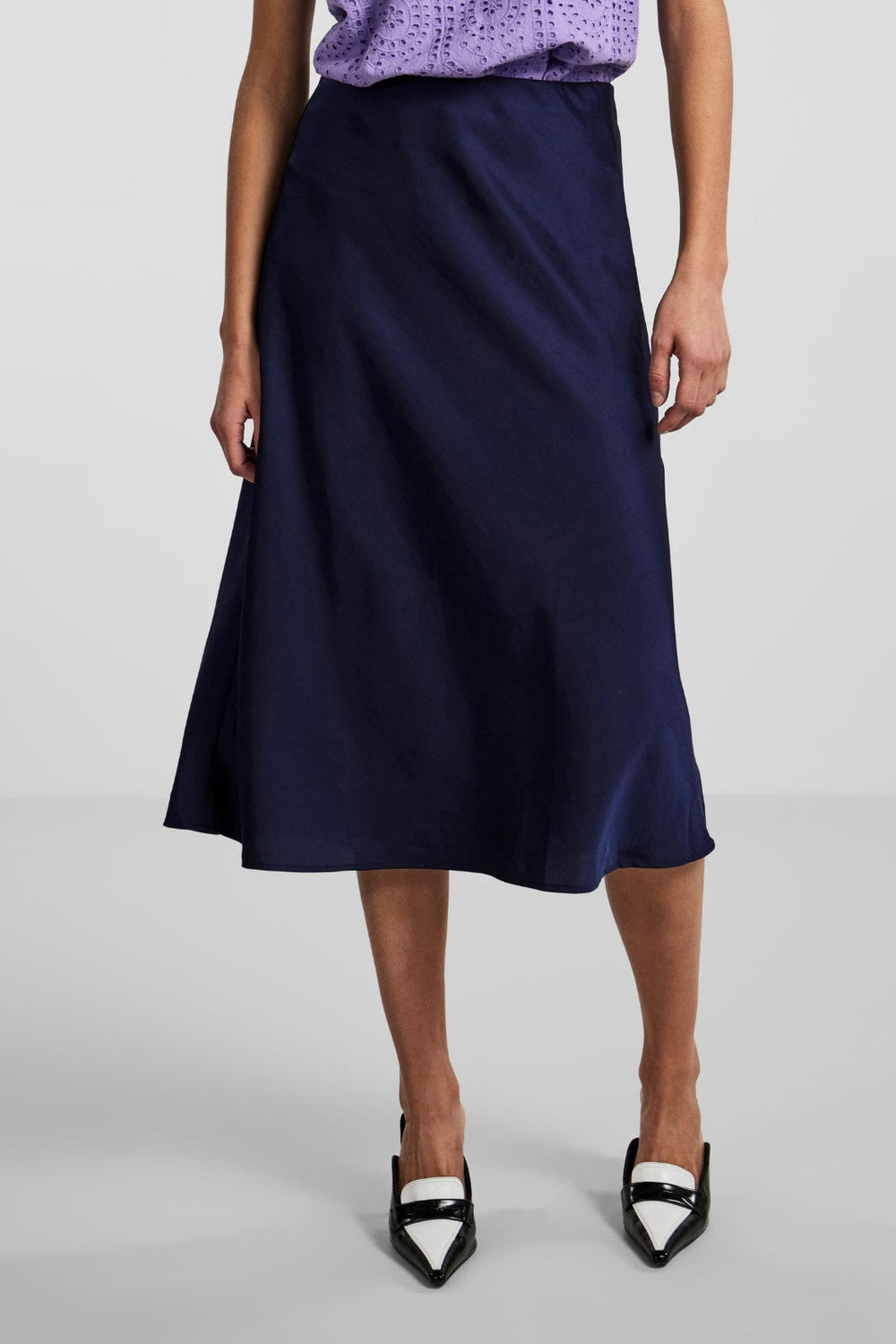 Y.A.S - Yaspastella Midi Skirt - Evening Blue Nederdele 