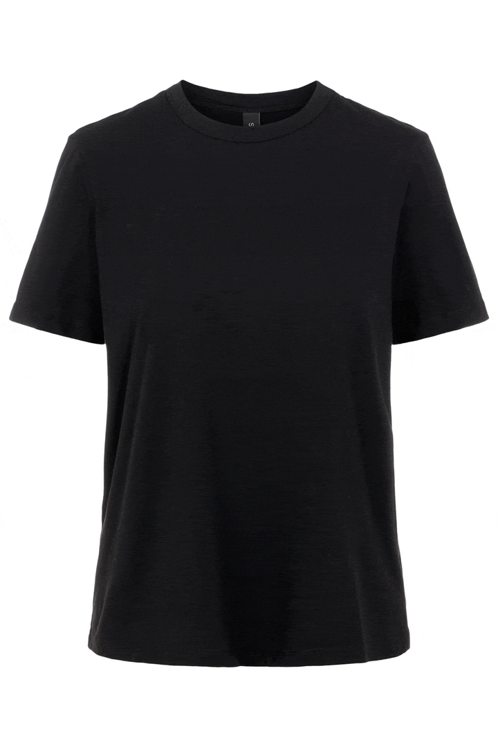 Y.A.S - YasSarita Ss O-Neck Tee - Black T-shirts 