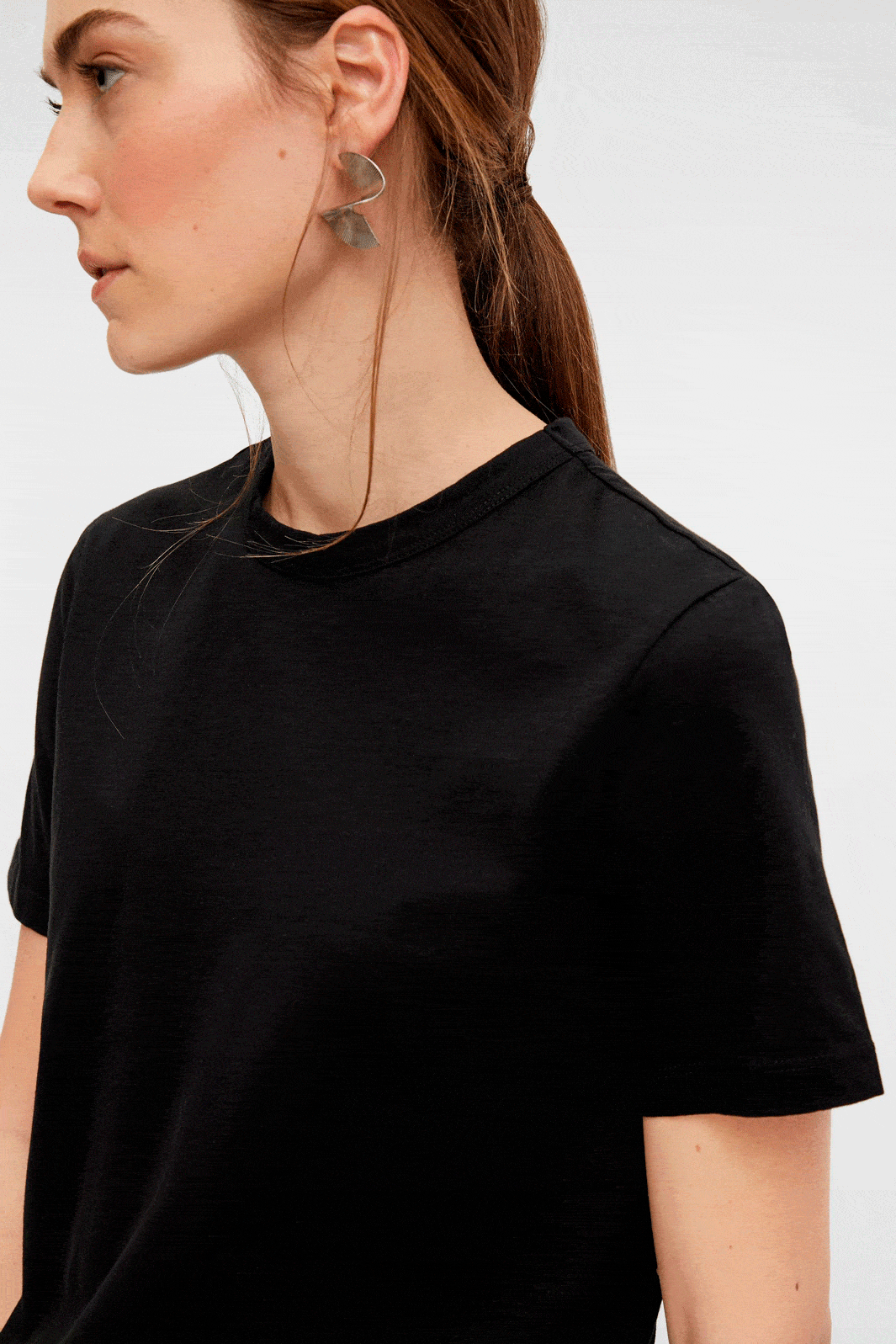 Y.A.S - YasSarita Ss O-Neck Tee - Black T-shirts 