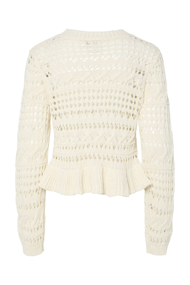 Y.A.S - Yastucca Ls Short Knit Pullover - 4700237 Gardenia