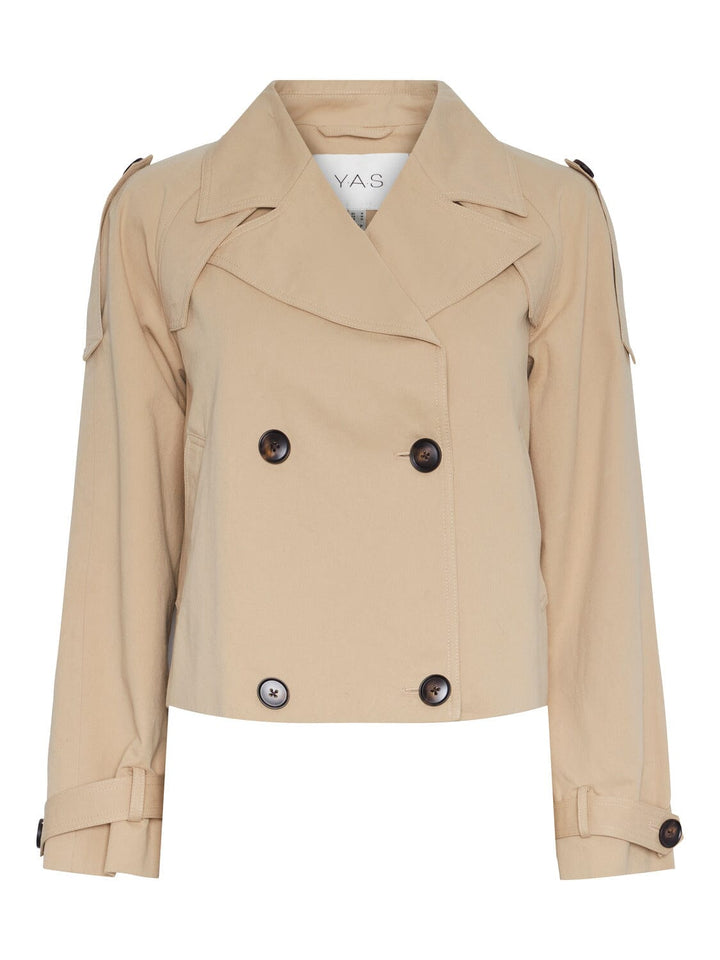 Y.A.S, Yasveneda Ls Short Trenchcoat Pb, Croissant