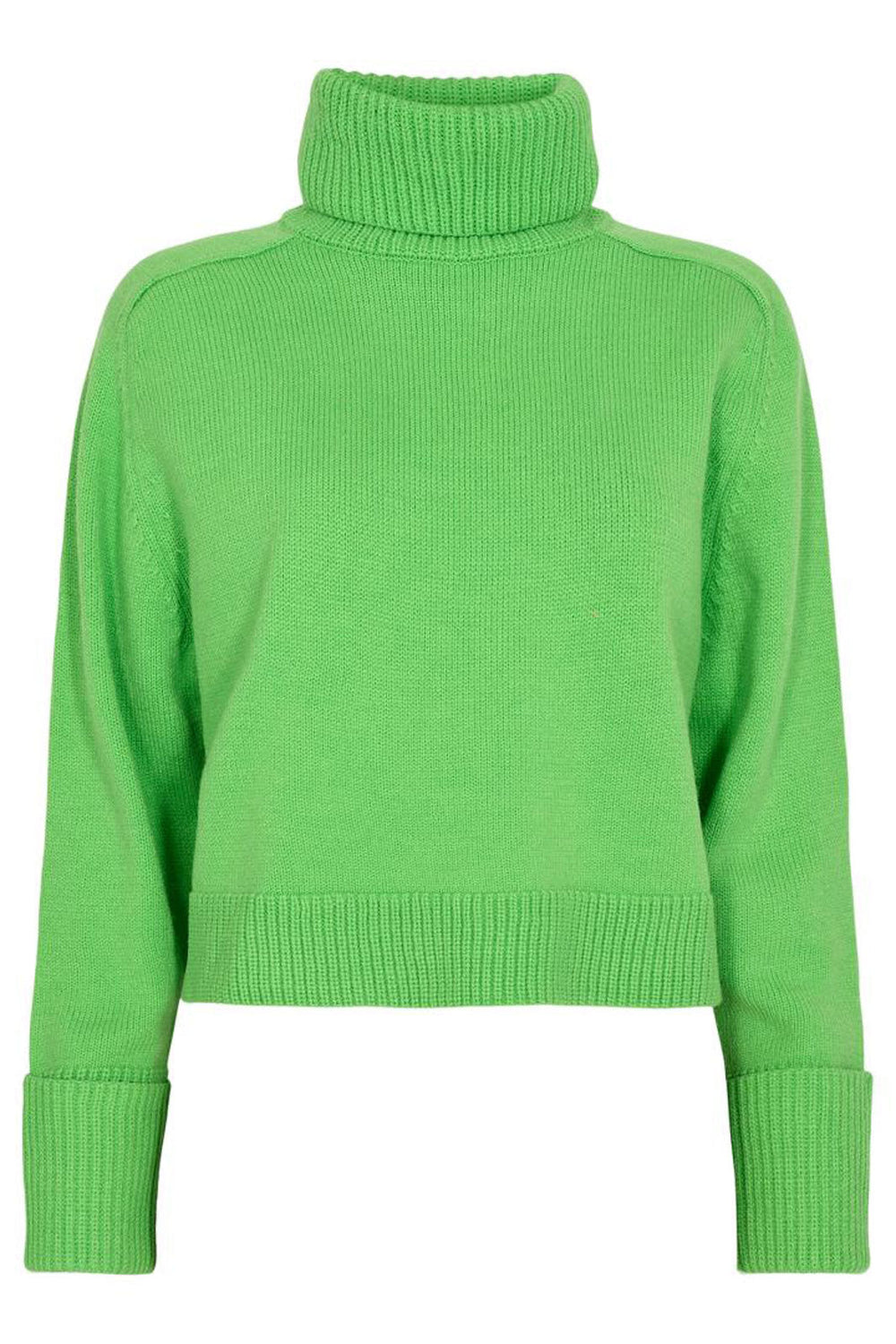 Co´couture - Mero Crop Knit - Vibrant Green Strikbluser 