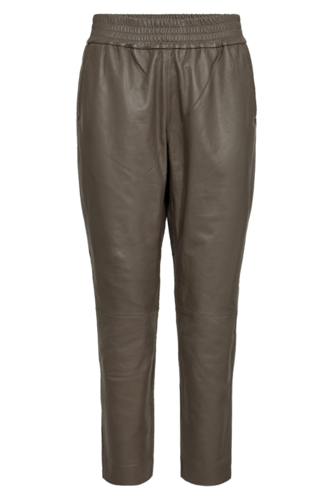 Co´couture - Shilohcc Crop Leather Pant 91155 - 317 Elephant Bukser 